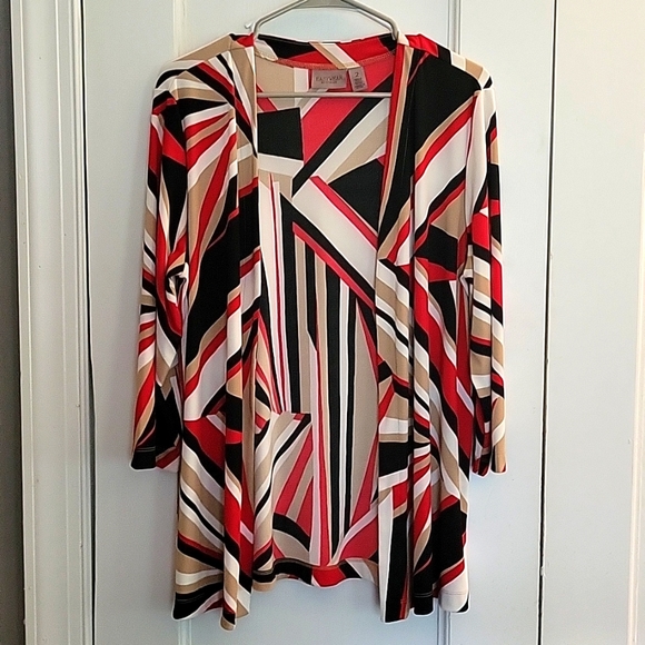 Chico's Tops - Chicos easywear size 2 open front long jacket large